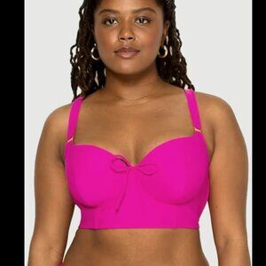 Women's longtine bikini top